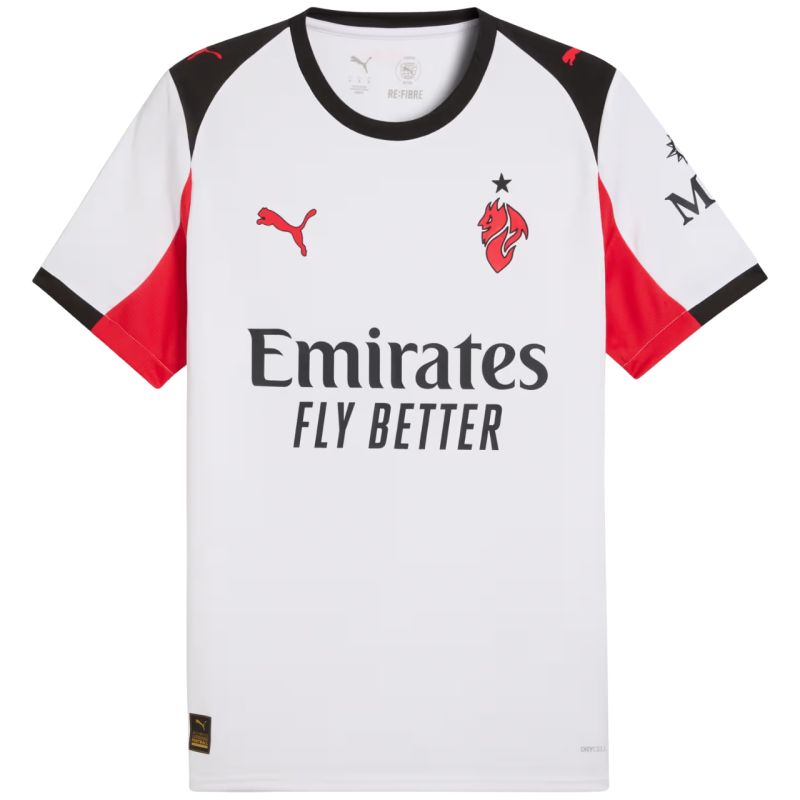 Puma AC Milan Away Jersey Replica Men's T-Shirt White Futball mez férfi 77997102