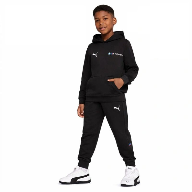 Puma BMW MMS Kids Kangaroo Hoodie fekete gyerek kapucnis pulóver 62752901