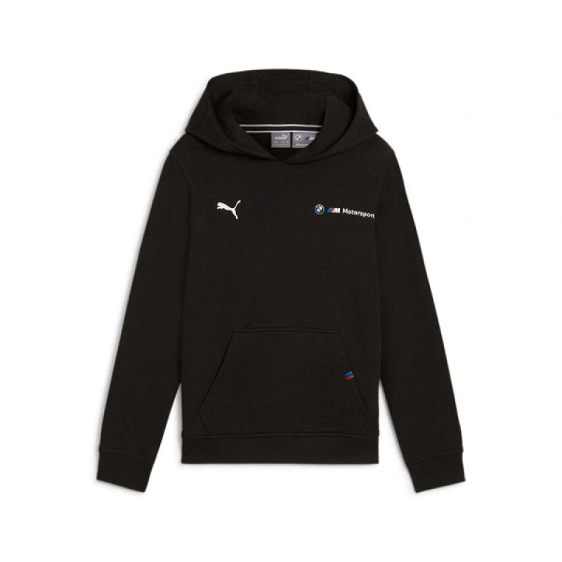 Puma BMW MMS Kids Kangaroo Hoodie fekete gyerek kapucnis pulóver 62752901