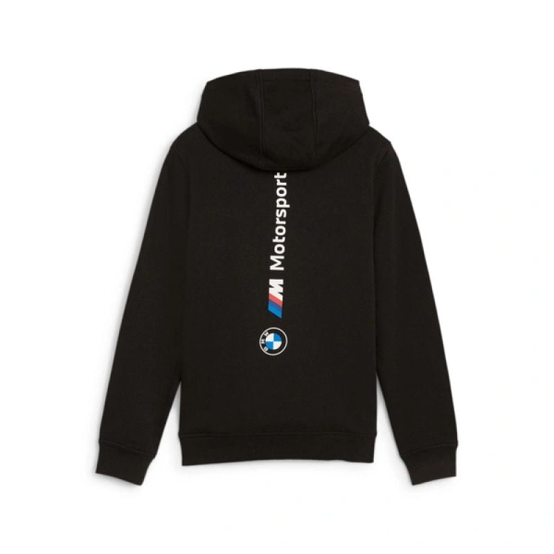 Puma BMW MMS Kids Kangaroo Hoodie fekete gyerek kapucnis pulóver 62752901