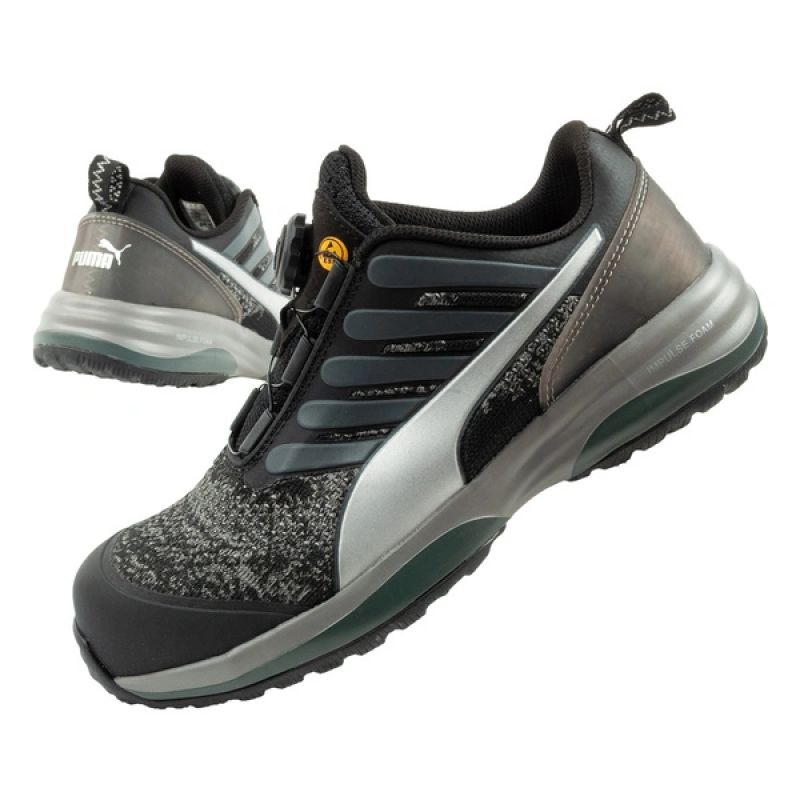 Puma Charge Black Disc Low S1P ESD HRO SRC Work Black BOA fekete utcai cipő 64.454.1