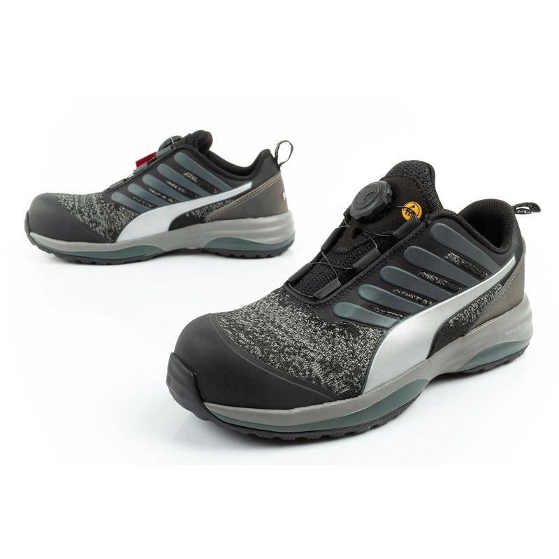 Puma Charge Black Disc Low S1P ESD HRO SRC Work Black BOA fekete utcai cipő 64.454.1