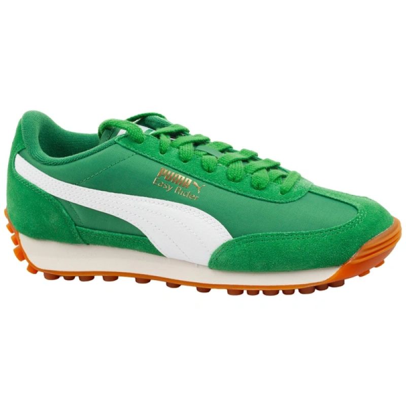 Puma Easy Rider Vintage Suede Kids' Sports Shoes, Green, Fashionable gyerek utcai cipő, zöld