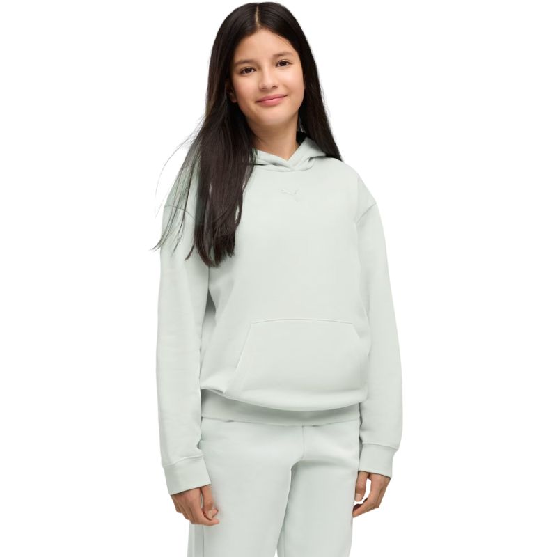 Puma ESS Centered Cat Logo Relaxed Hoodie for, 692973 gyerek kapucnis pulóver, menta