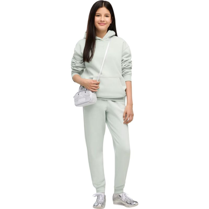 Puma ESS Centered Cat Logo Relaxed Hoodie for, 692973 gyerek kapucnis pulóver, menta
