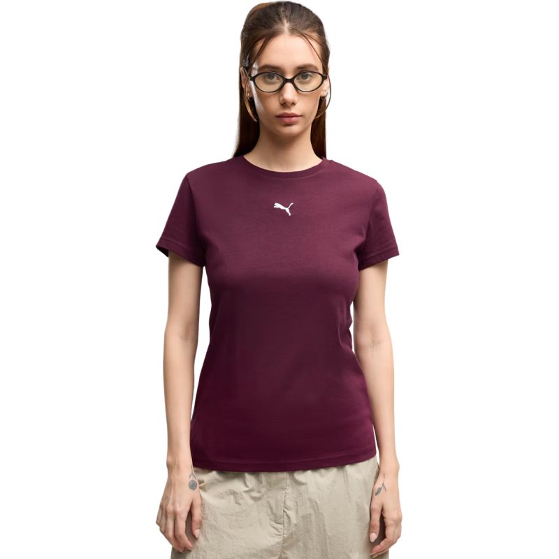 Puma Ess Centered Cat Logo Tee Women’s T-Shirt 692916 bordó póló 69291624