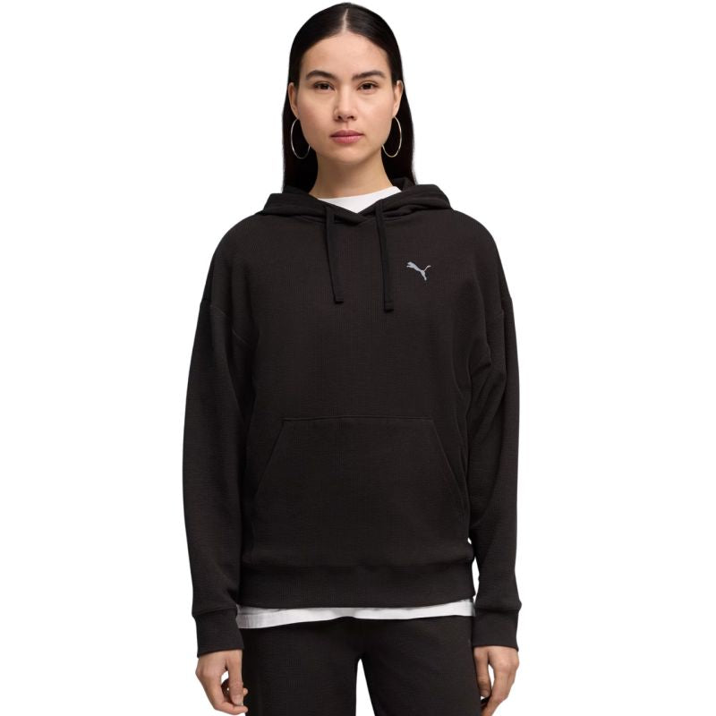 Puma ESS Elevated Comfort Hoodie Women's 691814 fekete női kapucnis pulóver