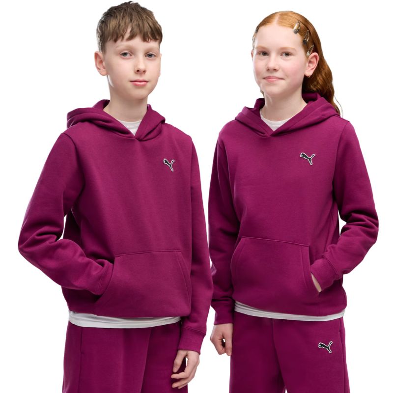 Puma ESS Elevated Hoodie FL fuchsia 694701 gyerek kapucnis pulóver