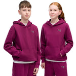 Puma ESS Elevated Hoodie FL fuchsia 694701 gyerek kapucnis pulóver
