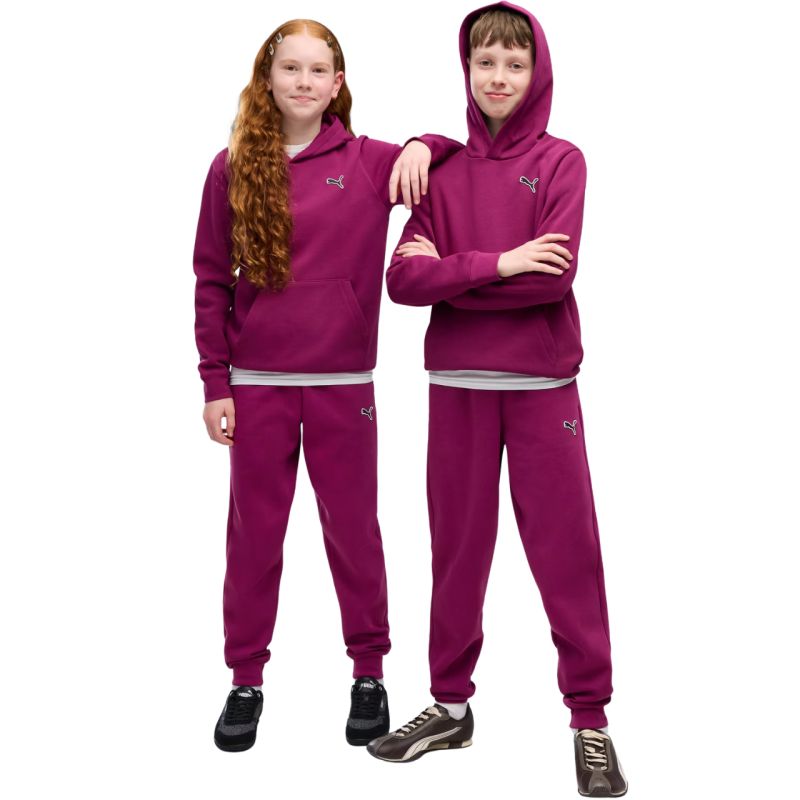Puma ESS Elevated Hoodie FL fuchsia 694701 gyerek kapucnis pulóver
