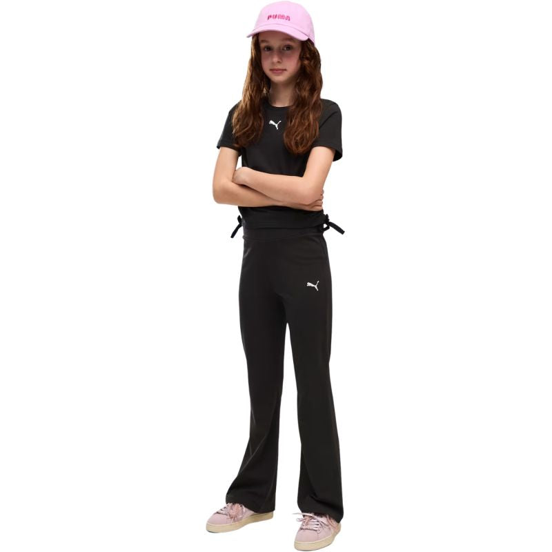 Puma Ess High-Waist Flared Children’s Leggings, 694653 gyerek leggings, fekete
