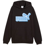 Puma Ess Logo Lab Relaxed Hoodie for, black, 694674 gyerek kapucnis pulóver, fekete