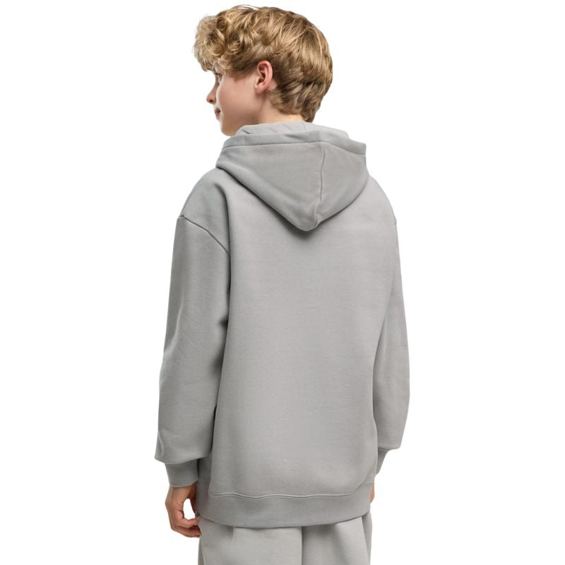Puma ESS Logo Lab Relaxed Hoodie Kids' Sweatshirt, 694674 gyerek kapucnis pulóver, szürke