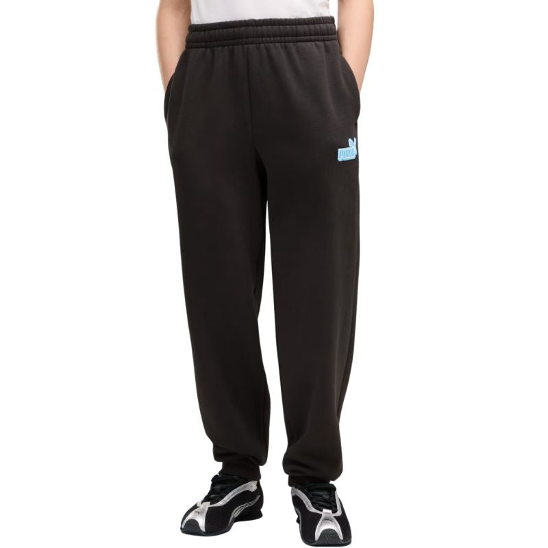 Puma ESS Logo Lab Relaxed Kids’ Trousers 694675 gyerek nadrág, fekete