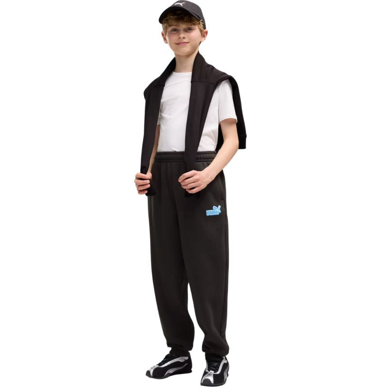 Puma ESS Logo Lab Relaxed Kids’ Trousers 694675 gyerek nadrág, fekete