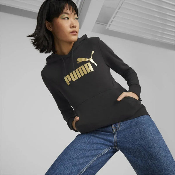 Puma ESS+ Metallic Logo Hoodie Pulóver - Sportmania.hu