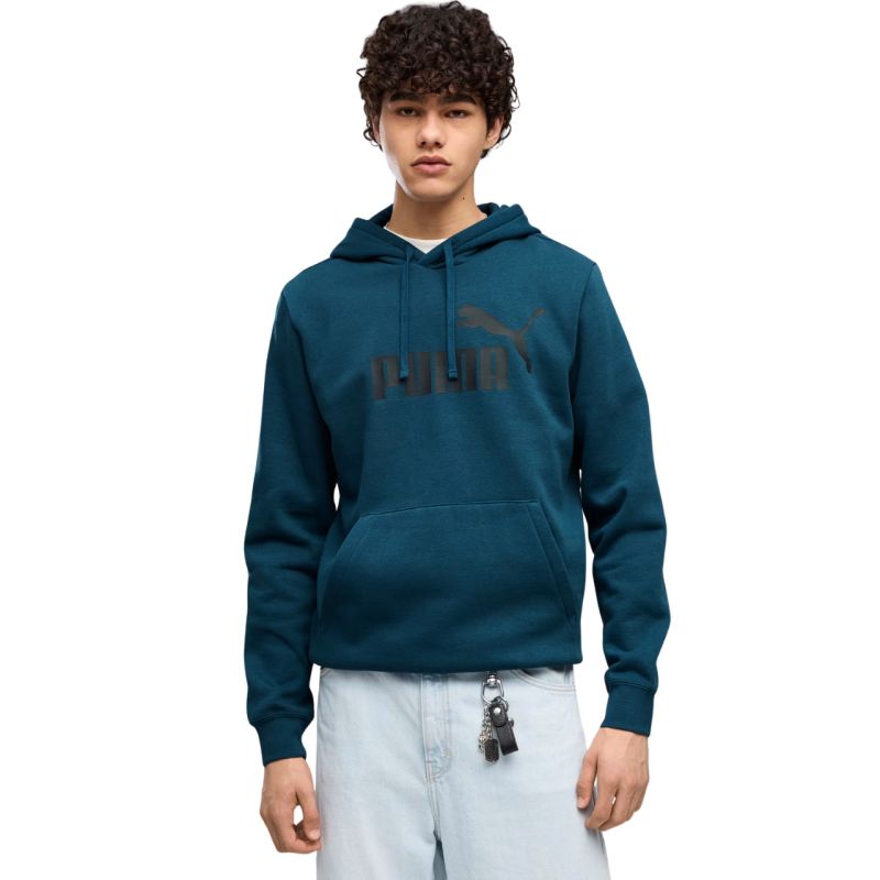Puma ESS No. 1 Logo Hoodie FL 682571 férfi kapucnis pulóver, türkiz