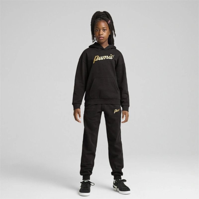 Puma ESS+ Script kangaroo sweatshirt for girls gyerek pulóver