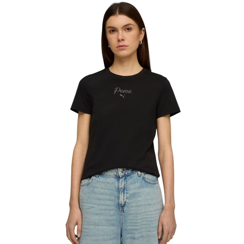 Puma ESS Script Tee Women's T-Shirt Black 691760 fekete női póló