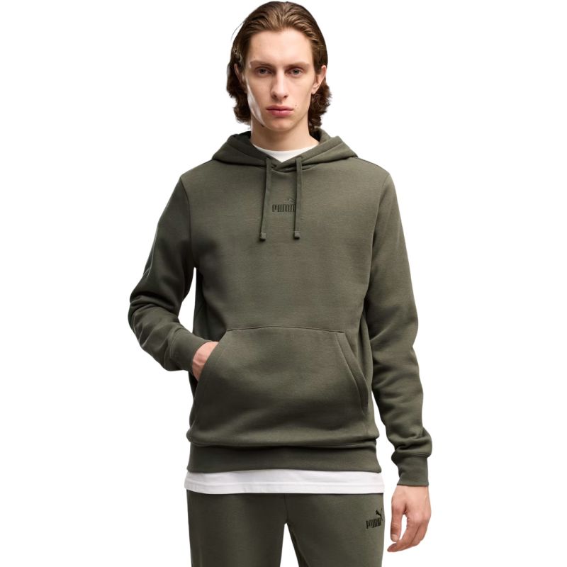 Puma ESS Small No. 1 Logo Hoodie 692914 férfi kapucnis pulóver, khaki