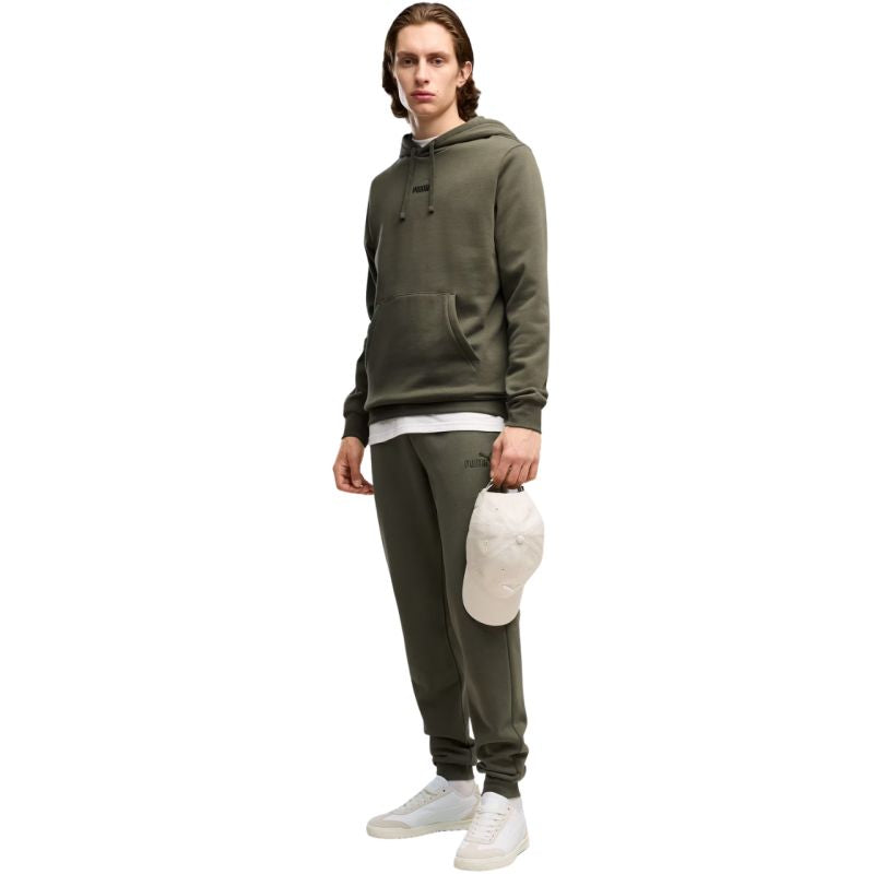 Puma ESS Small No. 1 Logo Hoodie 692914 férfi kapucnis pulóver, khaki