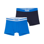 Puma Everyday Placed Logo Men's Boxer Shorts 2 Pack Blue, 938476 sötétkék férfi