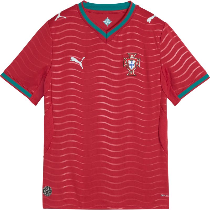 Puma FPF Portugal Home Jersey Replica Club T-shirt 783281 gyerek póló, piros