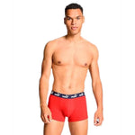 Puma men's boxer briefs 2-Pack red comfortable cotton szürke férfi alsónemű