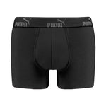 Puma men's boxer briefs 3-Pack black comfortable cotton szürke férfi alsónemű