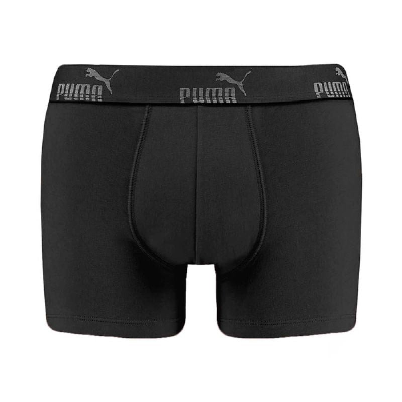 Puma men's boxer briefs 3-Pack black comfortable cotton szürke férfi alsónemű
