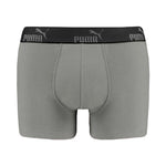 Puma men's boxer briefs 3-Pack black comfortable cotton szürke férfi alsónemű