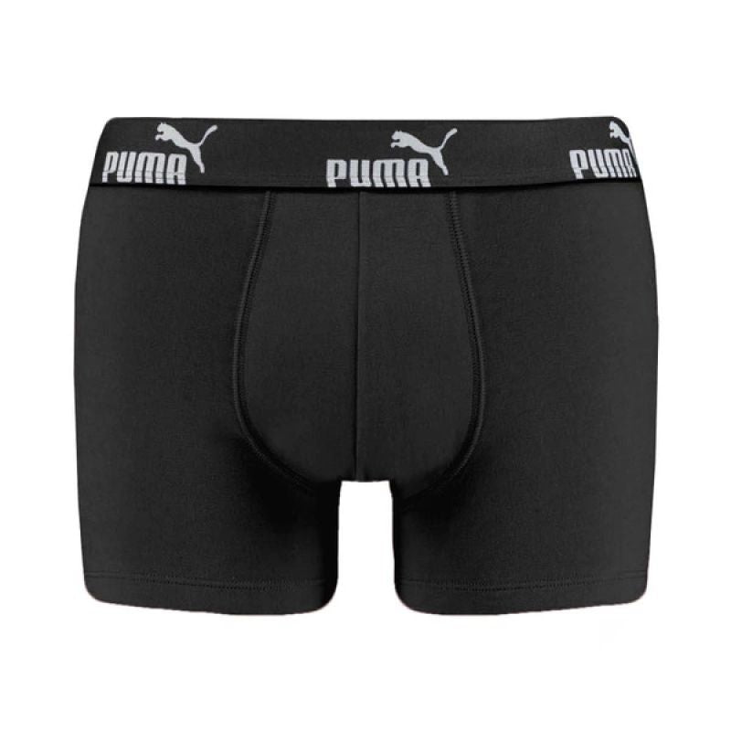 Puma men's boxer briefs 3-Pack black comfortable cotton szürke férfi alsónemű