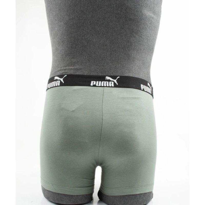 Puma Men's Boxer Briefs 9-Pack Black Gray Comfortable Cotton khaki férfi alsónemű