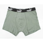 Puma Men's Boxer Briefs 9-Pack Black Gray Comfortable Cotton khaki férfi alsónemű