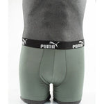 Puma Men's Boxer Briefs 9-Pack Black Gray Comfortable Cotton khaki férfi alsónemű