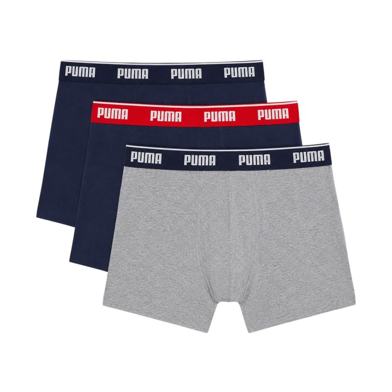 Puma Men's Boxer Shorts 3 Pack Navy Blue, 947130 szürke férfi