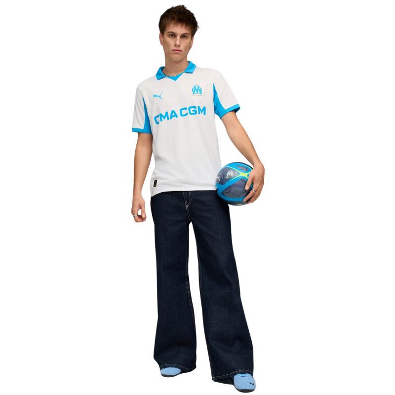 Puma Men's Olympique Marseille Home Jersey Replica white férfi Póló 77980101