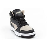 Puma men’s Rebound Layup sport sneakers, stylish high-top férfi utcai cipő, fekete