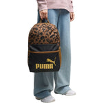 Puma Phase AOP Backpack Brown/Black/Leopard 91169 hátizsák, fekete