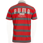 Puma póló Men's T-Shirt Red and szürke férfi galléros póló 55824109