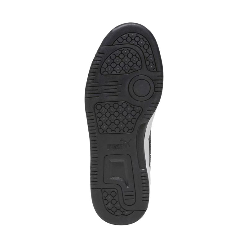 Puma Rebound V6 Lo Mid kids' white and black gyerek Cipő 39383301