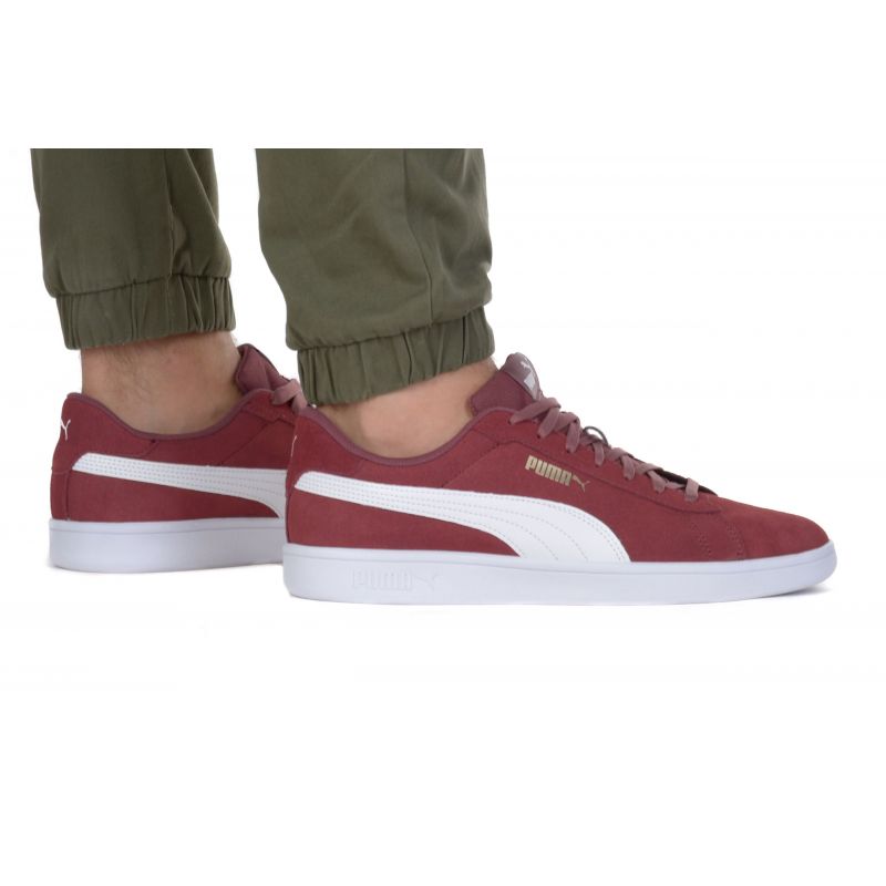 Puma Smash 3.0 LM piros férfi utcai cipő