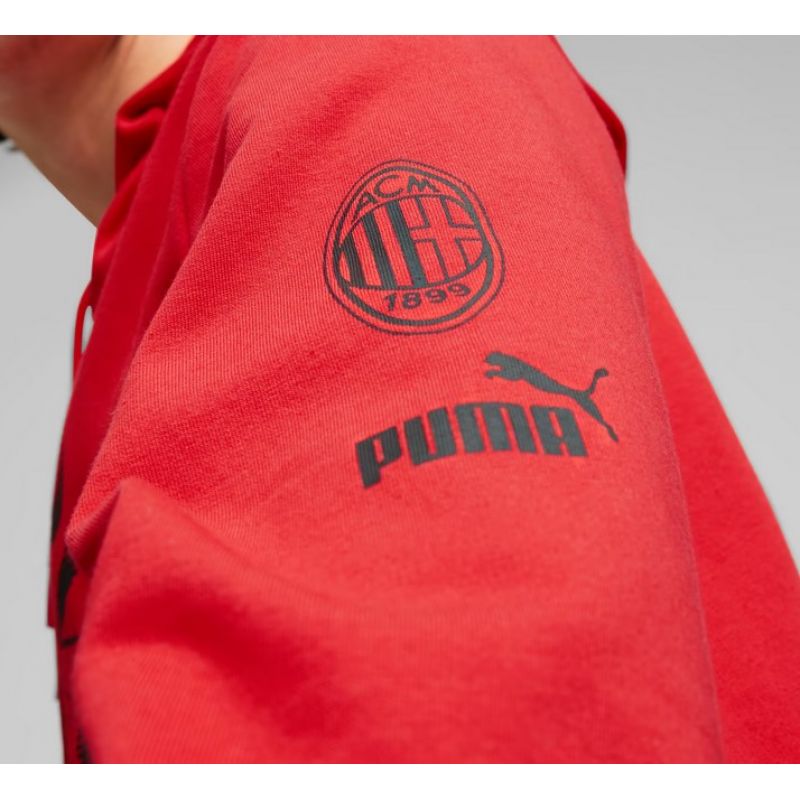 Puma Sweatshirt Puma AC Milan FtbCore Graphic Hoody M 772316-01 Pulóver - Sportmania.hu