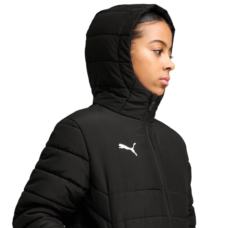 Puma Team Additions Padded Hooded Kids Jacket Black gyerek 65973803