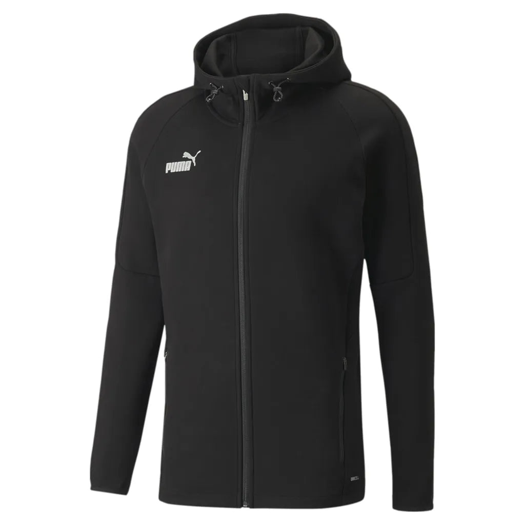 Puma teamFINAL Casuals Hooded Jkt Black kapucnis pulóver - Sportmania.hu