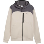 Puma Tech Material Mix Full-Zip Hoodie 694490 férfi kapucnis pulóver, bézs