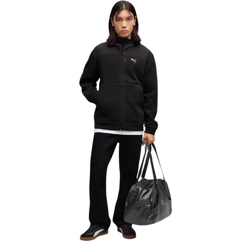 Puma Tech Material Mix Hoodie, 694490 férfi kapucnis pulóver, fekete