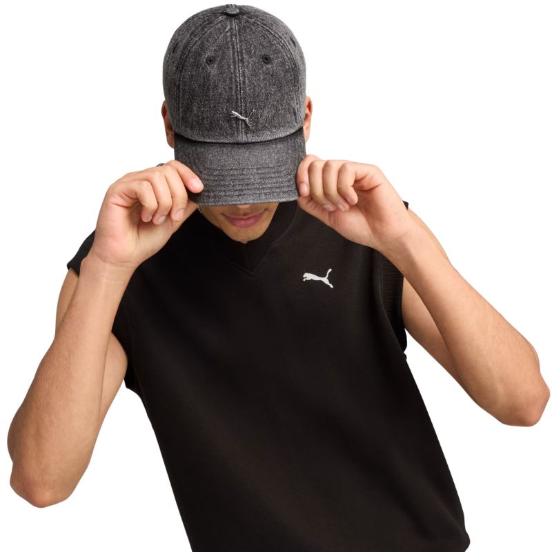 Puma Wardrobe Ess Matal Dad Cap Grey 25968 szürke baseball sapka 2596801
