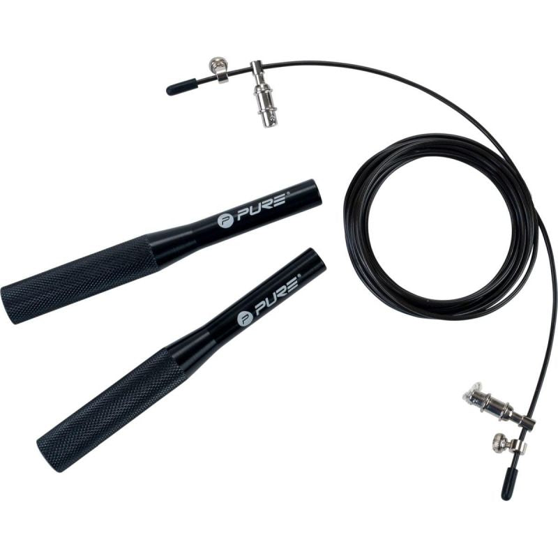 Pure 2 Improve 3-IN-1 WEIGHTED SKIPPING ROPE, REPLACEABLE LINES, PURE 2 IMPROWE fekete edzőfelszerelés
