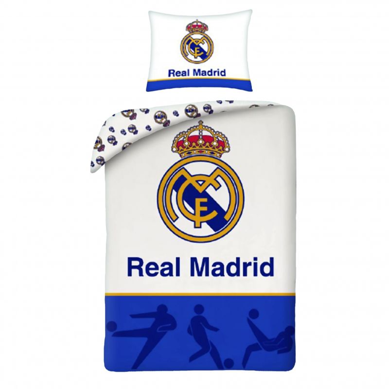 Real Madrid bedding set cotton + 70x90 cm biały REB80223BL